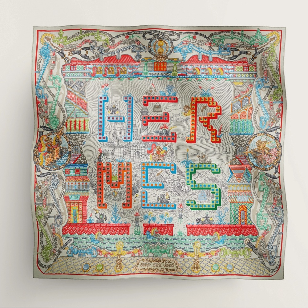 Hermes Carre Twill Super Silk Quest